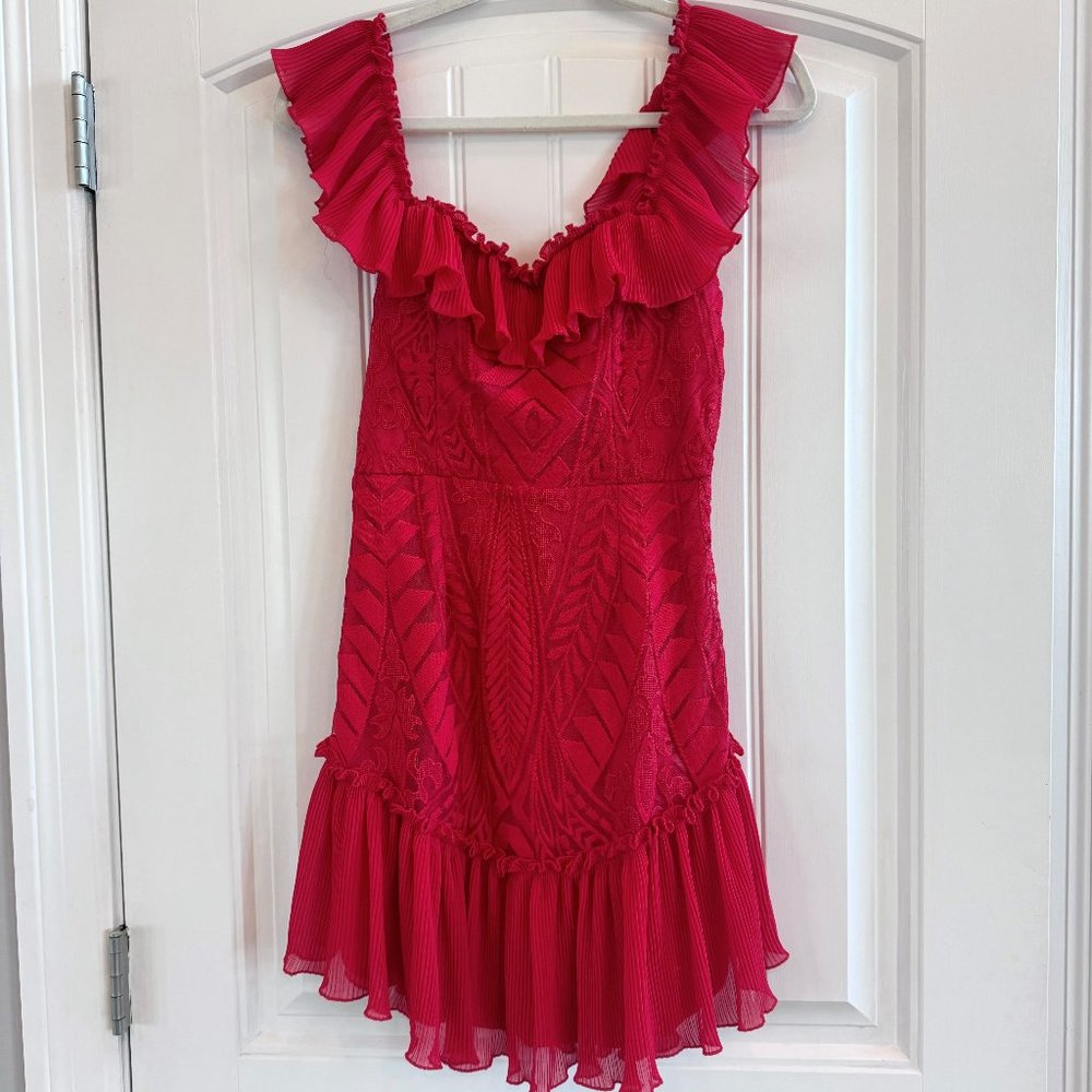 Angel Biba Red Sleeveless Mini Dress